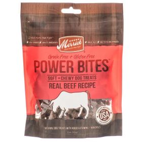 Merrick Power Bites Soft & Chewy Dog Treats  Real Texas Beef Recipe