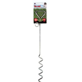 Prevue Pet Products 24 Inch Spiral Tie Out Stake Heavy Duty