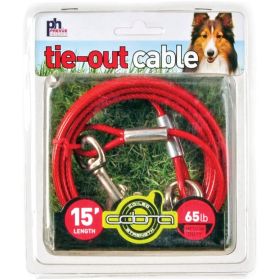 Prevue Pet Products 15 Foot Tie Out Cable Medium Duty