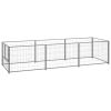 Dog Kennel Silver 32.3 ft² Steel