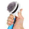 Cat Grooming Brush; Self Cleaning Slicker Brushes for Dogs Cats Pet Grooming Brush Tool Gently Removes Loose Undercoat; pet grooming