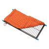 4-Story Pet Cage, Bunny Hutch with Ladder, Lockable Wheels and Removable Tray, Black and Orange