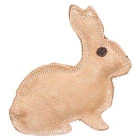 Spot Dura (Option: Fused Leather Rabbit Dog Toy  8" Long x 7.5" High)