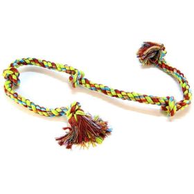 Flossy Chews Colored 5 Knot Tug Rope (Option: Super X Large (6' Long))