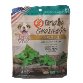 Loving Pets Totally Grainless Dental Care Chews Fresh Breath Mint (Option: Toy/Small Dogs  6 oz  (Dogs up to 15 lbs))